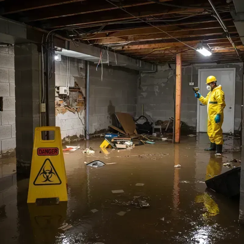 Flooded Basement Electrical Hazard in Red Hook, NY Property